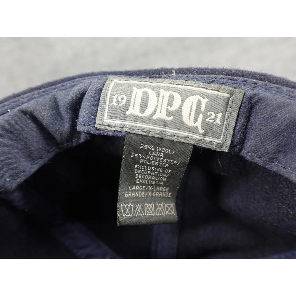 DPC 1921‎ Docker Hat Mens L/XL Navy Blue Brimless Wool Blend Skull Cap